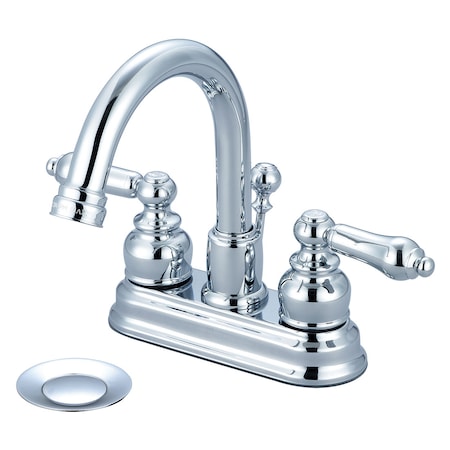 Pioneer Industries Two Handle Bathroom Faucet, NPSM, Centerset, Polished Chrome, Weight: 4.8 3BR300